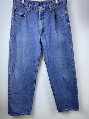 Mens Levis Sz 40 X 30 5 Pkt Straight 550 100% Cotton Medium Wash Denim Jeans